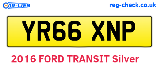 YR66XNP are the vehicle registration plates.