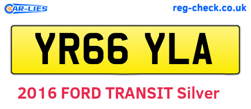 YR66YLA are the vehicle registration plates.