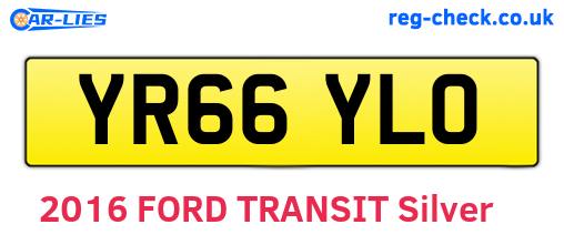 YR66YLO are the vehicle registration plates.