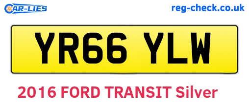YR66YLW are the vehicle registration plates.