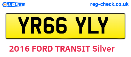 YR66YLY are the vehicle registration plates.