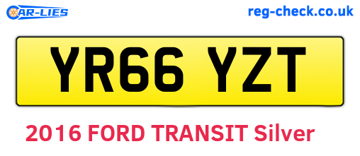 YR66YZT are the vehicle registration plates.