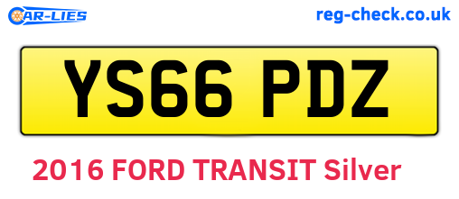 YS66PDZ are the vehicle registration plates.