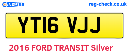 YT16VJJ are the vehicle registration plates.