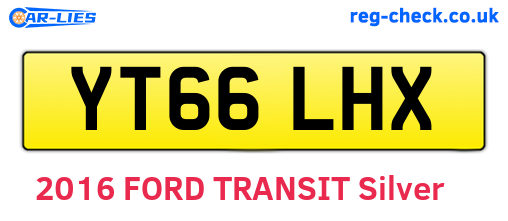 YT66LHX are the vehicle registration plates.