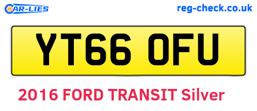 YT66OFU are the vehicle registration plates.