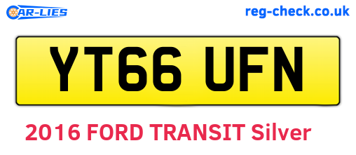 YT66UFN are the vehicle registration plates.