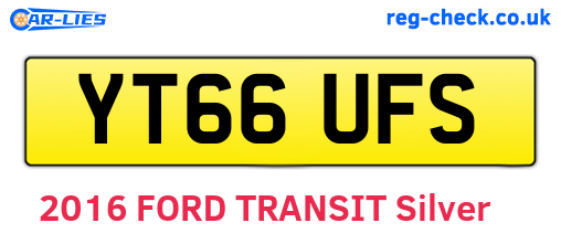 YT66UFS are the vehicle registration plates.