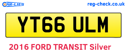 YT66ULM are the vehicle registration plates.