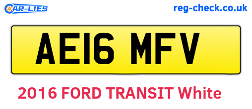 AE16MFV are the vehicle registration plates.
