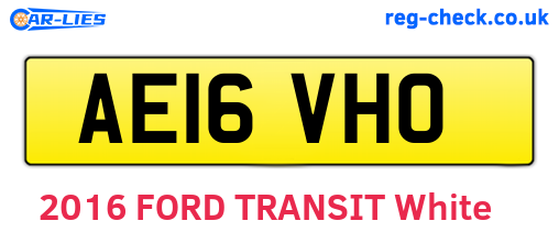 AE16VHO are the vehicle registration plates.