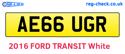 AE66UGR are the vehicle registration plates.