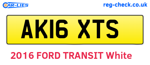 AK16XTS are the vehicle registration plates.