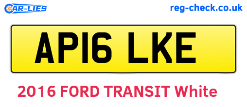 AP16LKE are the vehicle registration plates.