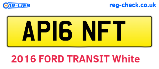 AP16NFT are the vehicle registration plates.