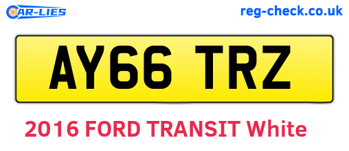 AY66TRZ are the vehicle registration plates.