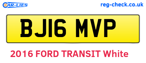 BJ16MVP are the vehicle registration plates.