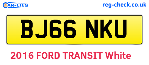BJ66NKU are the vehicle registration plates.