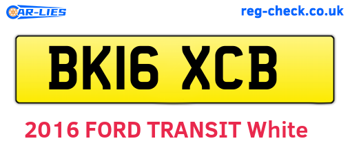 BK16XCB are the vehicle registration plates.