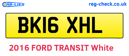 BK16XHL are the vehicle registration plates.