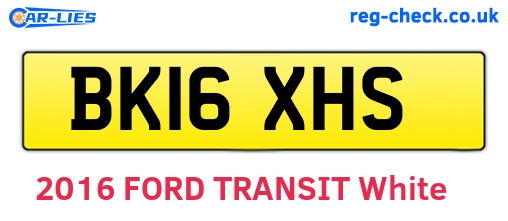BK16XHS are the vehicle registration plates.