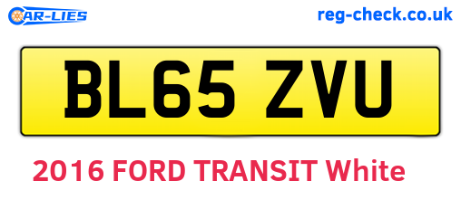 BL65ZVU are the vehicle registration plates.
