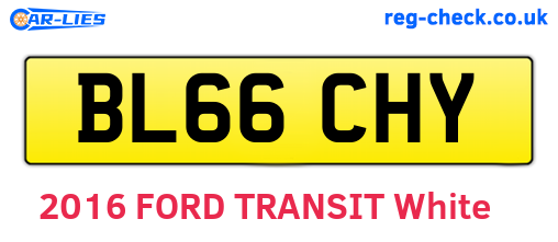 BL66CHY are the vehicle registration plates.