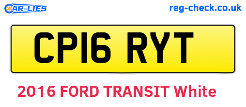 CP16RYT are the vehicle registration plates.