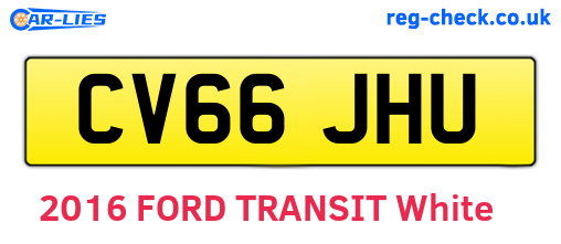 CV66JHU are the vehicle registration plates.