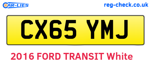 CX65YMJ are the vehicle registration plates.