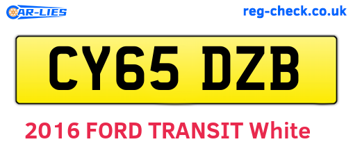 CY65DZB are the vehicle registration plates.