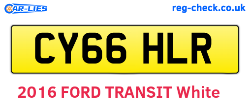 CY66HLR are the vehicle registration plates.