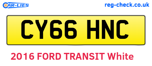 CY66HNC are the vehicle registration plates.