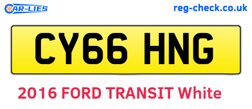 CY66HNG are the vehicle registration plates.