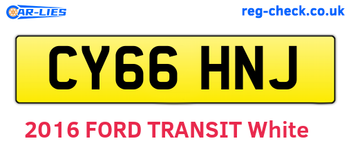 CY66HNJ are the vehicle registration plates.