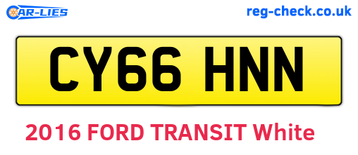CY66HNN are the vehicle registration plates.
