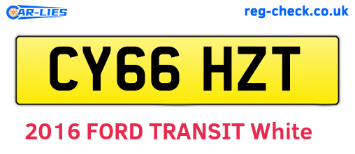 CY66HZT are the vehicle registration plates.
