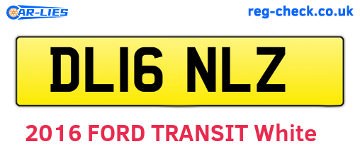 DL16NLZ are the vehicle registration plates.