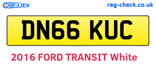 DN66KUC are the vehicle registration plates.