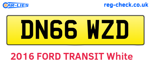 DN66WZD are the vehicle registration plates.