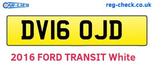 DV16OJD are the vehicle registration plates.