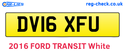 DV16XFU are the vehicle registration plates.