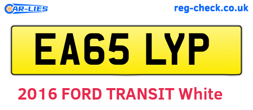 EA65LYP are the vehicle registration plates.