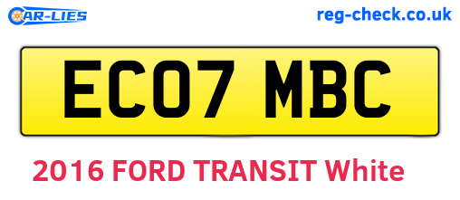 EC07MBC are the vehicle registration plates.