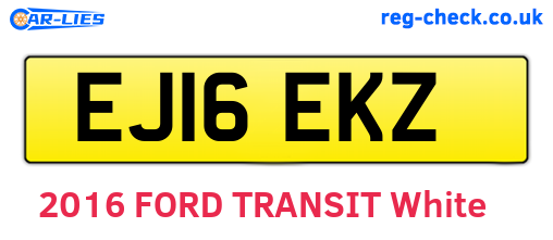 EJ16EKZ are the vehicle registration plates.