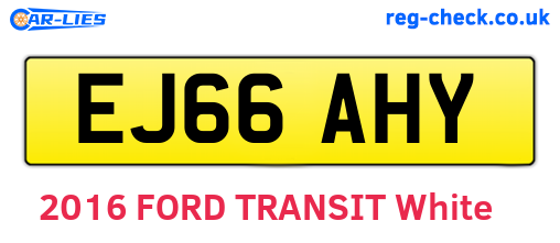 EJ66AHY are the vehicle registration plates.