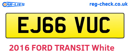 EJ66VUC are the vehicle registration plates.