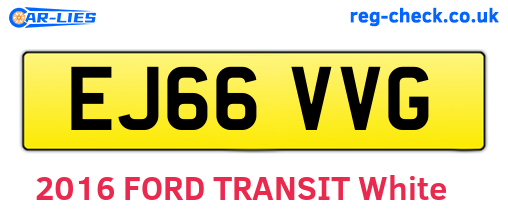 EJ66VVG are the vehicle registration plates.