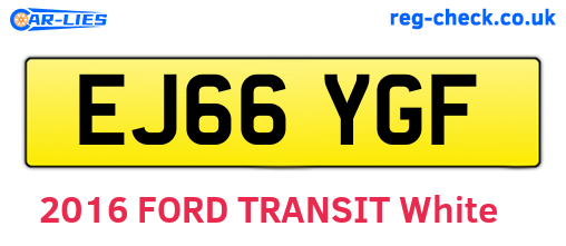 EJ66YGF are the vehicle registration plates.