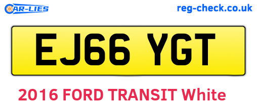 EJ66YGT are the vehicle registration plates.
